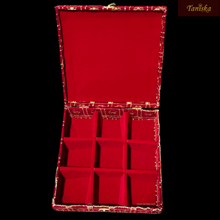 Multi-Purpose Storage Box; Jewellery Box; Jewellery Organiser - Handmade/Maroon