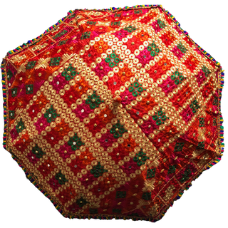 Decorative Umbrella's - Phulkari Print