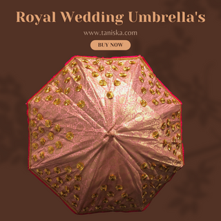 Decorative Umbrella's - Royal / Regal Collection - BABY PINK