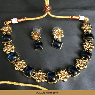 Navy SIMPLE Necklace Set