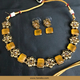 Yellow SIMPLE Necklace Set