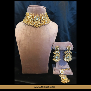 HANIYA Traditional Pachi-Kundan Necklace Set