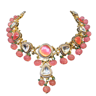 JAANAT - Baby Pink Dreamy Necklace Set