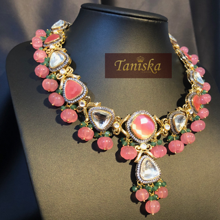 JAANAT - Baby Pink Dreamy Necklace Set