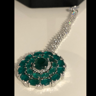 ESHANA Emerald Green Necklace Set