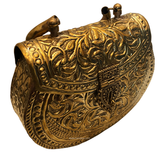 VICTORIAN Antique Gold Clutch Bag