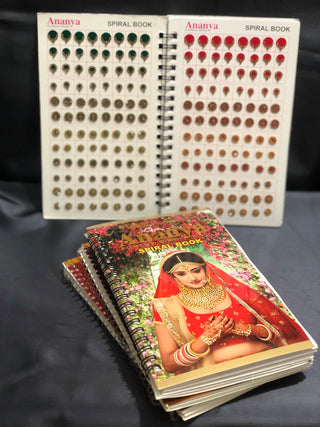 Ananya GOLDEN Swarovski Style FANCY Bindi Book (960 Bindis)