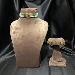 SIMPLE Choker Necklace Set - Mint