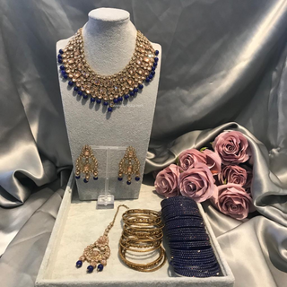 HEER Royal Blue Necklace Set