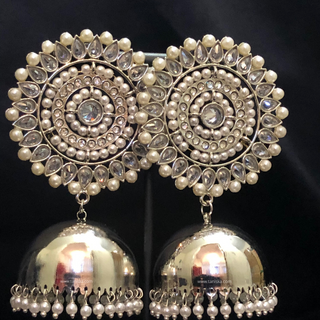 Antique Silver Earring & Tikka Set